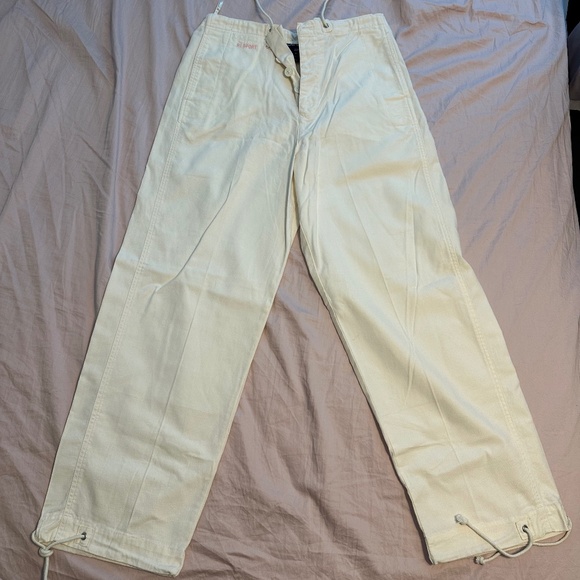 Vintage 90s Ralph Lauren White Pants Size M - Picture 1 of 2
